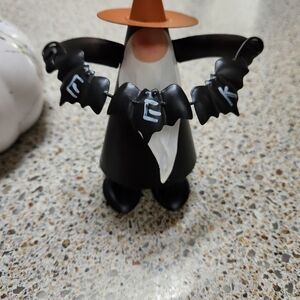 Halloween Witch Figurine with EEK Banner
